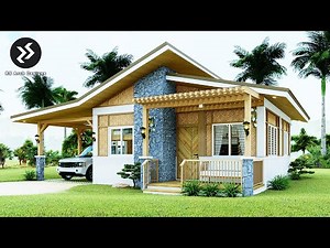 Modern Bahay Kubo | Native Farm House Design with 2 Bedrooms | Half Amakan Small House Design Idea