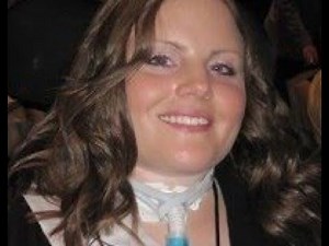 Jenni Taylor broke her neck and is paralysed from the neck down.