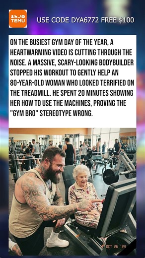 Bodybuilder Helps Grandma (Viral)