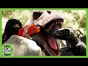 🎃👻 Giant Dinosaur HALLOWEEN 🎃👻 | 🦖🦕 T-Rex Ranch Dinosaur Videos