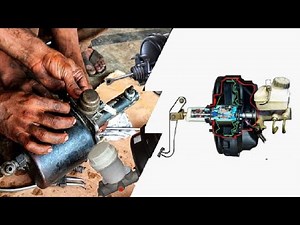 Rebuilding Truck Brake Booster and Master Cylinder || Truck Brake Booster & Vacuum Repairing