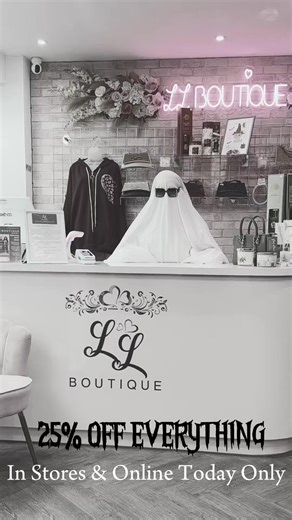 2.3K views | HAPPY HALLOWEEN   Be quick and pop into our stores today open 11-4.30pm! Or shop online with code: GHOST25 @ checkout! Must spend £30 to redeem code! ❤️✨ | Lucy Lou | Facebook