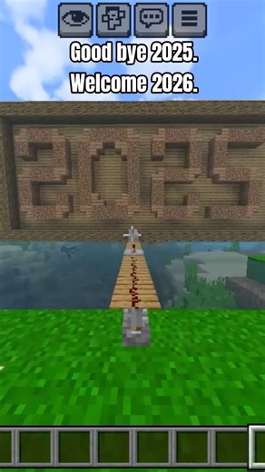 Minecraft happy new year 2026