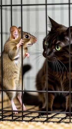 Title:"Orient Cat trapped the mouse inside the lake 🐱🐭💦