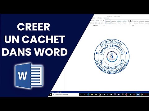 comment monter un cachet dans Word | Tuto Microsoft word