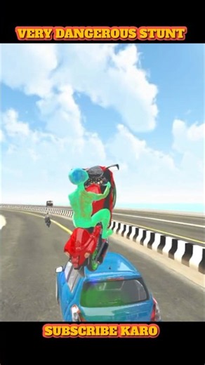 VERY DANGEROUS STUNT Indian Theft Auto Simulator 🤯#indiantheftauto #shortsfeed #gamerlife