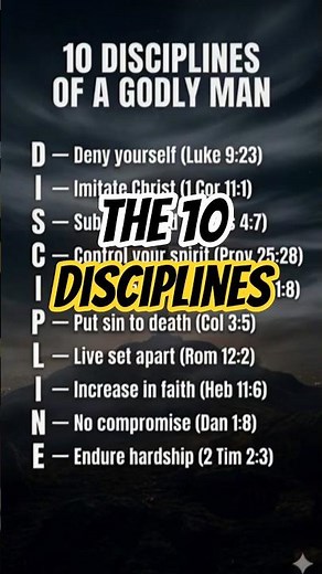 The Standard of a Godly Man (The Discipline Protocol) #biblicalmasculinity #discipline #manofgod