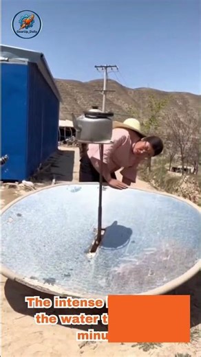 COOKING WITH SUNLIGHT! Incredible Solar Parabolic Stove