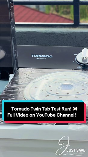 Tornado 12KG Twin Tub Washing Machine Demo