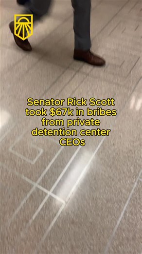 As we work hard to protect our neighbors and drive ICE out of our communities, never forget who’s to blame for this crisis: the greedy billionaires and corrupt politicians who are happy to torture children and murder innocent people as long as our suffering lines their pockets. Rick Scott is the private prison industry’s top recipient of political donations. The more families ICE abducts and ships off to concentration camps, the more money Rick Scott and his political donors make from those camp