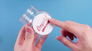 12 Sets Graduation Candy Jars Set with Graduation Cap Plastic Congrats Grad Decorations Bulk Graduation Party Favors Gifts Class of 2024 for Guests Kids Adults(Red)