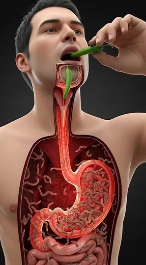 “Green Chili vs Worms: Inside Stomach Battle!” | chili