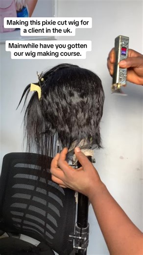 Beautiful Pixie Cut Wig Tutorial - Beginners to Intermediate | Learn Wig Making Class at #20,000