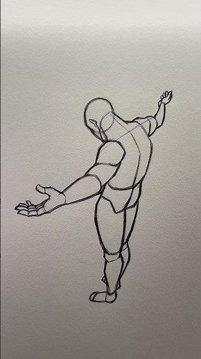 How to Draw a T Pose ⭐️Tutorial⭐️ #howtodraw #pose #draw #drawing #sketching #sketch #art #artist