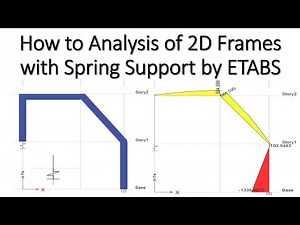 How to Analysis of 2D Frames with Spring Support by ETABS
