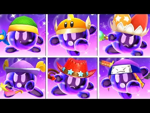 Kirby: Triple Deluxe - All Shadow Kirby Battles (Kirby Fighters - Very Hard)