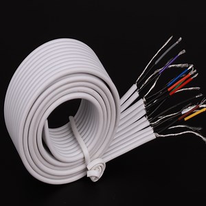 [Hot Item] Medical Biocompatible TPU Flat Ribbon Cable Shielded Tinned Copper/Tinsel Cable ECG Cable 2 to 13 Parallel Wire Optional