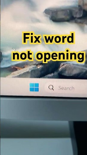 Fix Word not opening