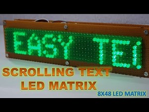 Scrolling Text Led Display | 8X48 led matrix