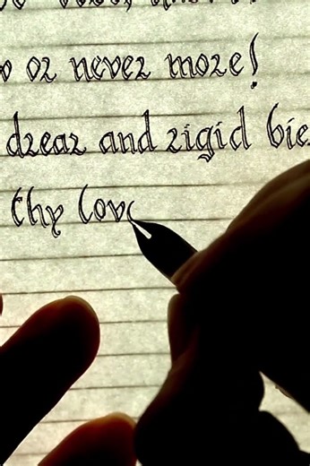 Handwriting E. A. Poe’s “Lenore” Part 3