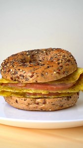 RECIPE: https://onedishkitchen.com/breakfast-bagel-recipe/ Begin your day with this quick and easy Breakfast Bagel Sandwich, ready in just 10 minutes! Packed with protein and rich flavors, it’s a perfect way to fuel up and fit a satisfying breakfast into your busy morning routine. | One Dish Kitchen - Your Cooking For One Source