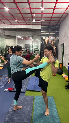Partner yoga session #partneryoga #yogapractice