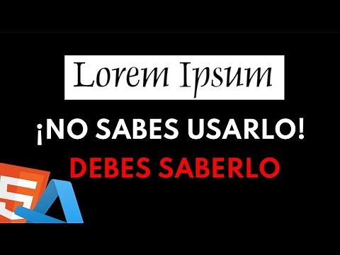 🔴Cómo Poner LOREM IPSUM con HTML en Visual Studio Code