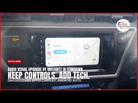 Toyota Auris Upgraded with CarPlay & Full Integration KENWOOD DMX5023DABS #toyota #carplay