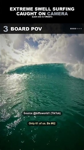 Ranking the most insane GoPro surfing swells ever recorded 🌊 #Shorts