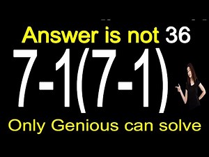 Most People Cann't solve This Easy Question! Do you want to solve.Try Now |