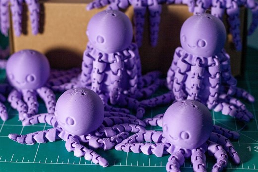 Movable Octopus Arm 3d Printed - Etsy