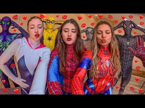 TEAM SPIDER-MAN VS CRAZY NEIGHBOR GIRLS (Love Parkour POV)