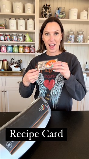 I always get questions on my recipe cards. I love making these to add to a gift or for a recipe exchange. Things can get messy in the kitchen.. this is how I keep these cards lasting for many meals and years to come 😋 For craft details- https://liketk.it/4Buoq #craftersgonnacraft #diycraft #recipecards #craftroom | Small Town Me