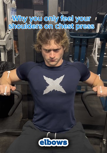 save your shoulders in the gym by doing chest press correctly . #gym #fyp #foryoupage