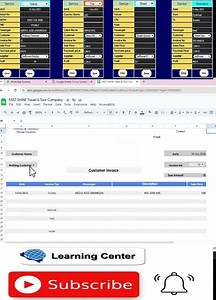 Customer invoice with Data Entry form, Automatic invoice with data Entry form #excel #account