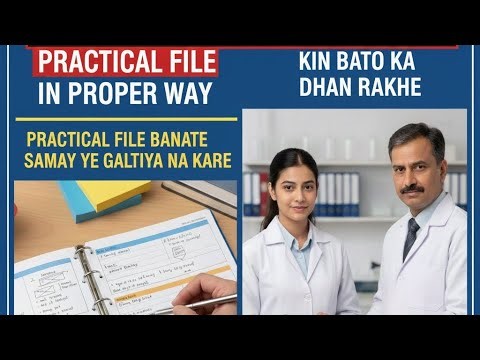 How to make practical file in proper way for CLASS 11th or 12th RBSE ,CBSE