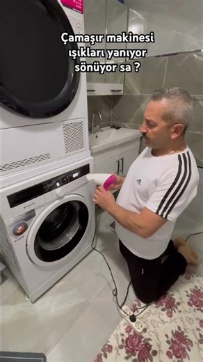 Washing machine lights are flashing