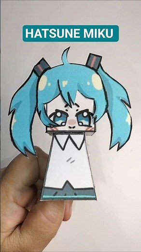 MAGICAL Paper Crafts of Hatsune Miku You Can Make at Home! #shorts