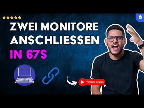 Wie man ZWEI MONITORE an einen PC COMPUTER Anschließt in 67S