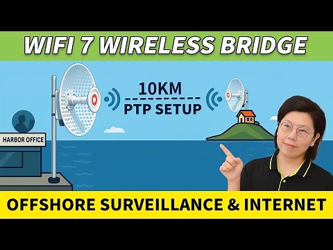 Connect a Remote Island with Wi-Fi 7 Wireless Bridges (8km PtP Wireless Link Setup)