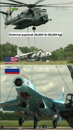 Russian Mil Mi-26 vs. American CH-53E , Two insane aerial super cranes