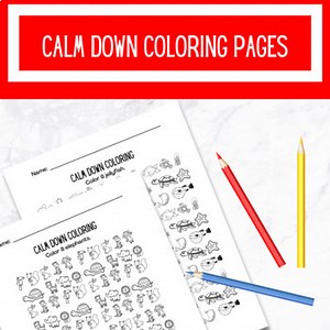 Calm Down Coloring