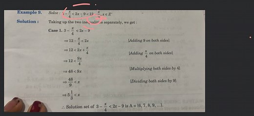 How to find solution set of inequalities... | Filo
