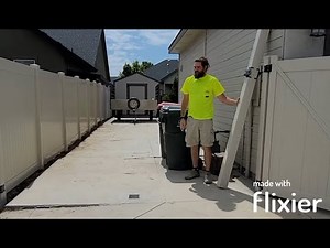 Vinyl Gate - Double Drive with Removable Post