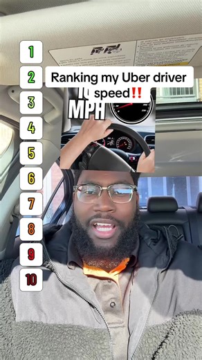 Ranking my reactions to my Uber driver, driving as fast. #fyp #fypシ #ranking #reaction