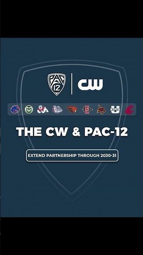 The new Pac-12 - nationwide 😎 The CW & Pac-12 extend partnership through 2030-31