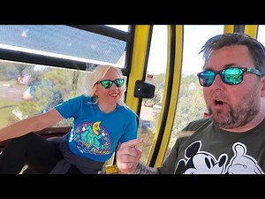 My First Time On The New Disney Skyliner System - Taking All The Routes / Theme Park Gondola Review