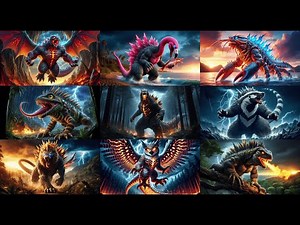 Amazing Animal Fusion Hybrid Godzilla Hybrid with Other Animal Species!