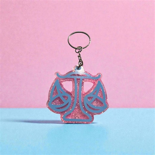 Libra Custom Personalized Keychain Zodiac Sign Keychain | Astrology Keychain | Libra Gift - Etsy