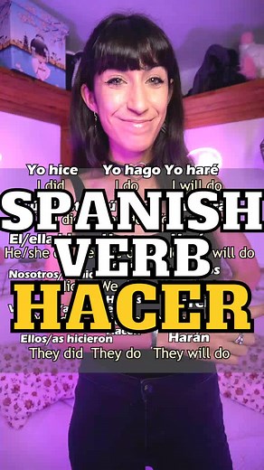 Learning the Past, Present, and Future Tenses of the Spanish Verb HACER